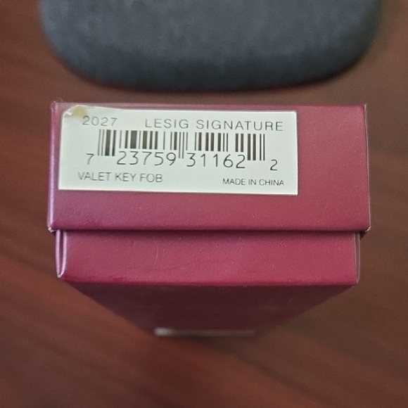 Etienne Aigner Bu and Gold Key Fob, NWT - Picture 7 of 7